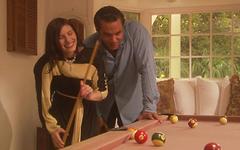 After losing a game of pool, she gives her ass to her husband! - movie 5 - 2
