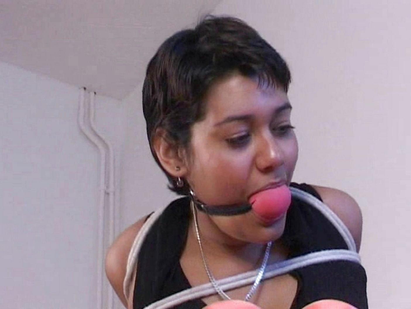 Rashir Ball Gagged on Couch