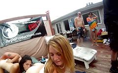 Poolside orgy pussy shot and lesbian action - movie 1 - 7