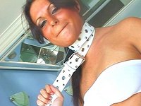 Watch Now - Ariana jollee ties a belt around her throat and gets brutally ass fucked