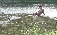 Watch Now - Samy saint gets cuffed between two guys by the river