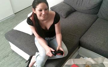 Downloaden Natalie hot has anal after playing videogames