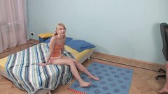 Watch Now - Cute blonde teen kate drools over double cum coming during dp