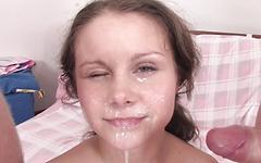 Country girl Liza Shay takes cumshot to the face after fierce DP  - movie 3 - 7