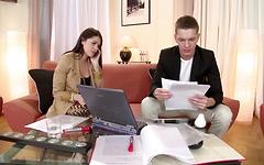 Ava Dalush gets a cum direct deposit during her first tax season - movie 1 - 2