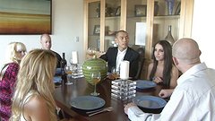 Dinner party ends with sexxxy swinging between three couples  - movie 1 - 2