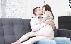 Russian teen Kelya gives sexy blowjob before painfully deep penetration - movie 3 - 2