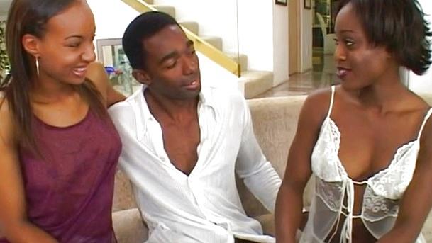 Sluts Diamond Rene And Kitty Rene Share One Black Dick Between Them