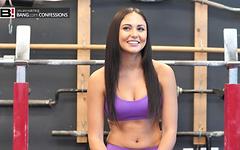 Ariana Marie gets her pussy worked out at the gym - movie 1 - 2