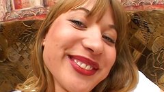 Watch Now - Brunette whore tereza takes two dicks at once in a threesome