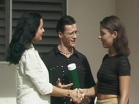 The White Sands Of A Tropical Beach Are A Great Setting For Lesbian Sex