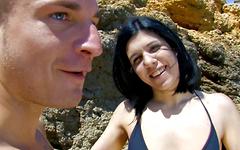 Susi Xsmal has a threesome beachside and gets a face full of cum - movie 3 - 2
