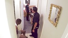 Zoey Reyes fucked by two officers while her restrained boyfriend watches join background