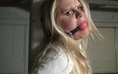 Tied to a pole in the basement this busty blonde looks hot as fuck - movie 6 - 2