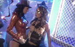 Jessica Jaymes is dominated by Alektra Blue in this light BDSM lesbian romp - movie 1 - 2