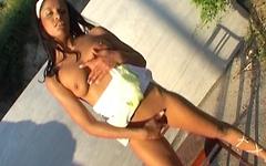 An outdoor masturbation video in the summer makes for an arousing shoot - movie 9 - 7