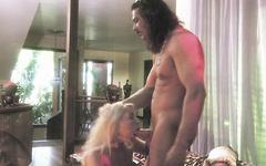Aurora Snow gets a creampie from her man after attending a 70's party - movie 3 - 3