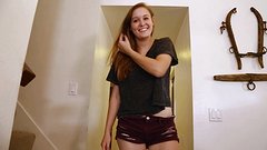 Watch Now - Kristen kay jerks you off after sucking your cock and balls