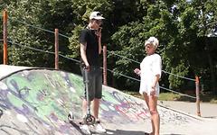 MILF Jennie hangs out at the skate park to catch that horny college cock - movie 3 - 2