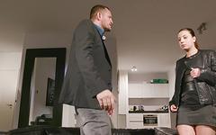 Watch Now - Teressa bizarre mashes her wet snatch down on his big man hammer