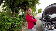 Janet's mechanic gives her pussy a full service while she waits for her car join background