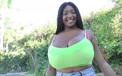 Rachel Raxxx gets a load to her world famous titties - movie 4 - 2