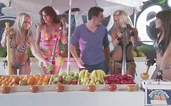 Carla Cox brings her girl squad out to fuck the fruit guy in a gang bang - movie 2 - 3
