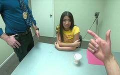 Violet Myers bends over in the interrogation room and fucks for freedom join background