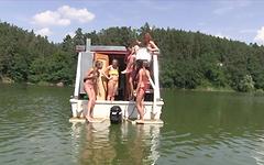 Antonia Sainz, Anabelle, Nicole Love and Sara Kay sunbathe naked on a boat - movie 3 - 6