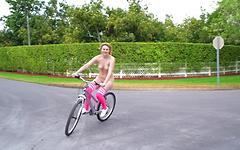 Kinsley Anne is a wild fuck toy that likes to bike around naked