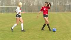 Naomi Nevena and Vanessa Decker ditch soccer practice for lesbian sex - movie 4 - 2