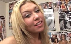 Tiffany Rayne is a cute blonde who loves to eat cum and suck cock in POV - movie 24 - 2