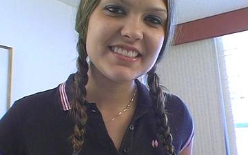 Download Vanessa wears her hair up in braids for an amazingly hot pov blowjob