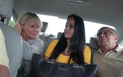 Lucy Blond and Denise pull over for a roadside foursome - movie 2 - 3