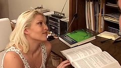 Watch Now - Blonde angel long has a hairless cunt that is craving dick