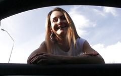 Adela gives him a roadside quickie and swallows his cum - movie 5 - 2