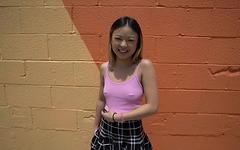 Lulu Chu is an extra small babe with a tight pussy join background