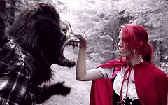 Brind Love plays little red riding hood and is taken by the big bad vvolf - movie 1 - 2