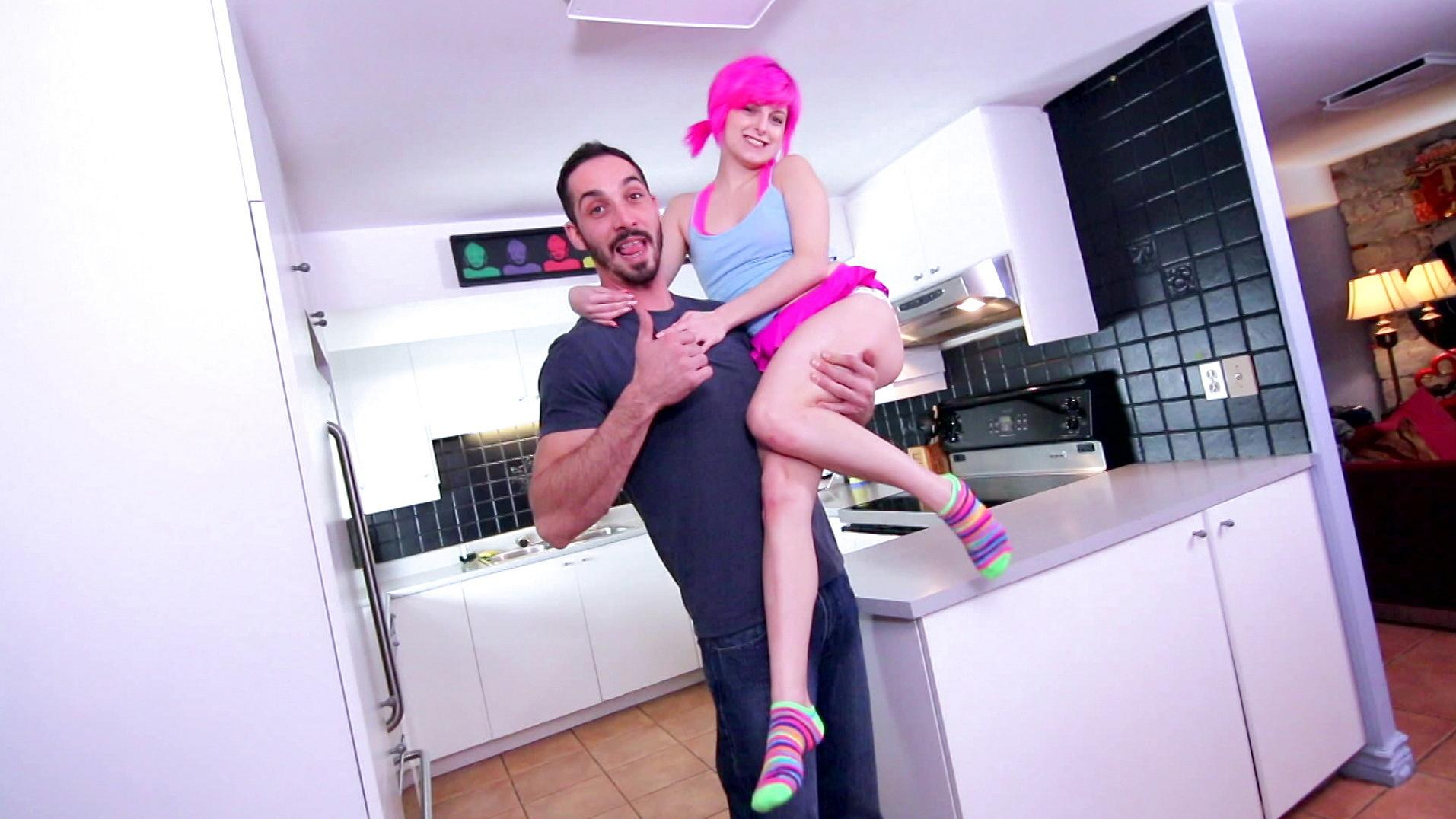 Fresh Faced Pink Haired Cutie Anastasya Luna Is Smashed By Big Dick