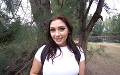 Vivian Taylor lets a fat cock explore her pussy on a hike join background