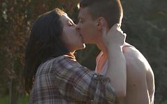 Luna Ruiz makes love to her beau in a dew covered field - movie 3 - 2
