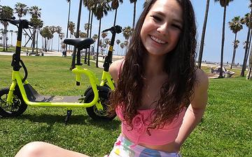 Download Liz jordan wears a g string under her miniskirt and flashes in public