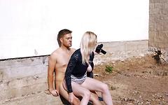 Tereza lets her man film himself fucking her in an abandoned lot - movie 4 - 6