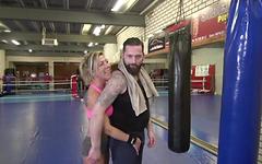 Nikky Clarisse's boxing trainer gets her cardio up with a good fuck! - movie 3 - 2