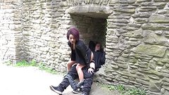 Guarda ora - Lara fucks don in a public park and gets off on possibly getting caught!