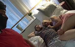 Tereza has her first bisexual threesome with two guys who fuck around! - movie 2 - 2