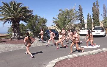 Download Naked outdoor yoga starring nikki sweet, mia melone and alexis cherry