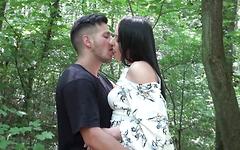 Caroline June has a quickie in the woods with her fuck buddie - movie 2 - 2