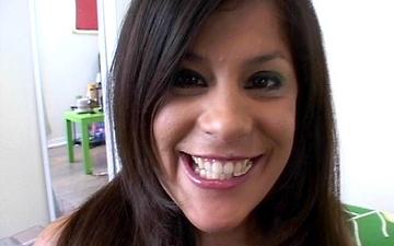 Download Michelle is a hot brunette right in front of the camera sucking cock pov