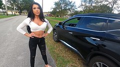 Watch Now - Gianna grey is stranded with a flat tire and fucks her way out of it!